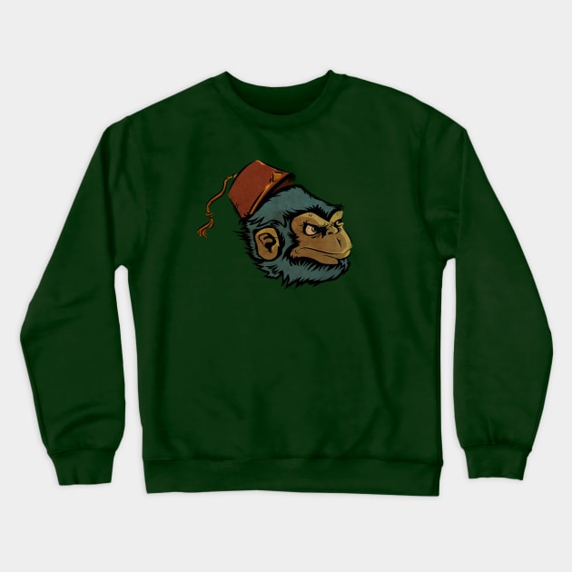 Mr. Chimp Crewneck Sweatshirt by zerostreet